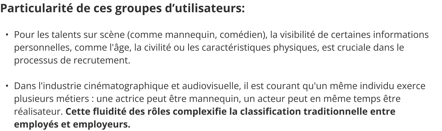 User attributes
