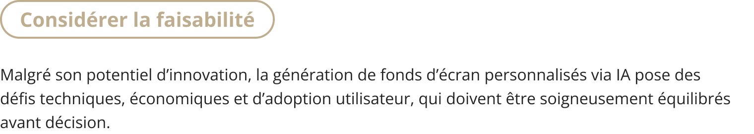 Design analyse part 2 Faisabilité